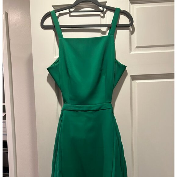 BCBG Green Cocktail Dress Open Backed - Picture 1 of 4